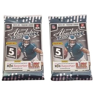 Panini 2024 NFL Absolute Football Trading Cards 2 Packs Kaleidoscope/# Galaxy